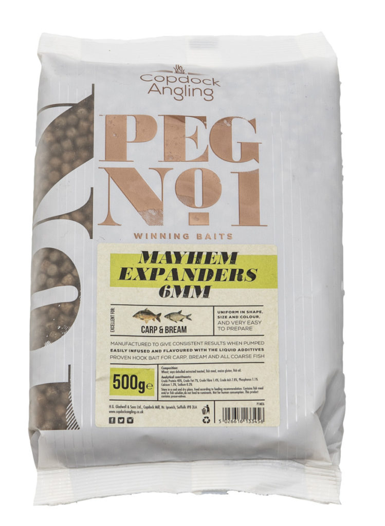 Copdock Angling PEG No 1 Mayhem Expanders - Expanding Fishing Pellets